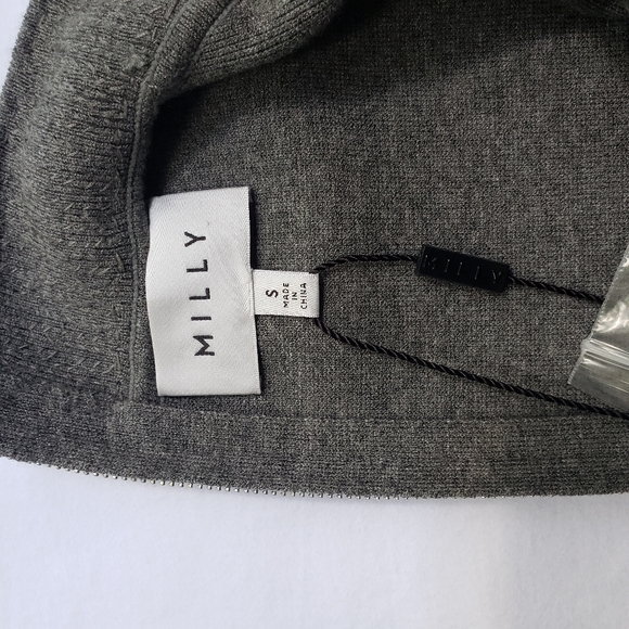 MILLY Gem Collar Sheath Dress Sleeveless in Gray Size Small - Picture 10 of 11